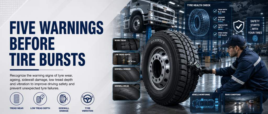 Five warnings before tire bursts