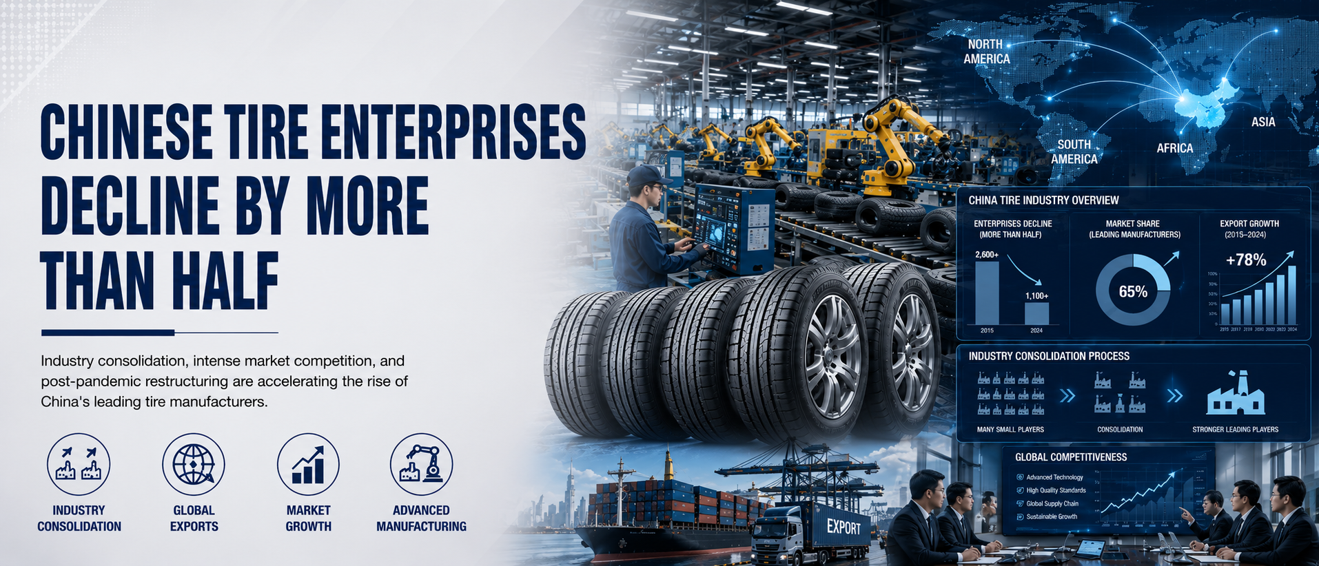 CHINESE TIRE ENTERPRISES DECLINE BY MORE THAN HALF