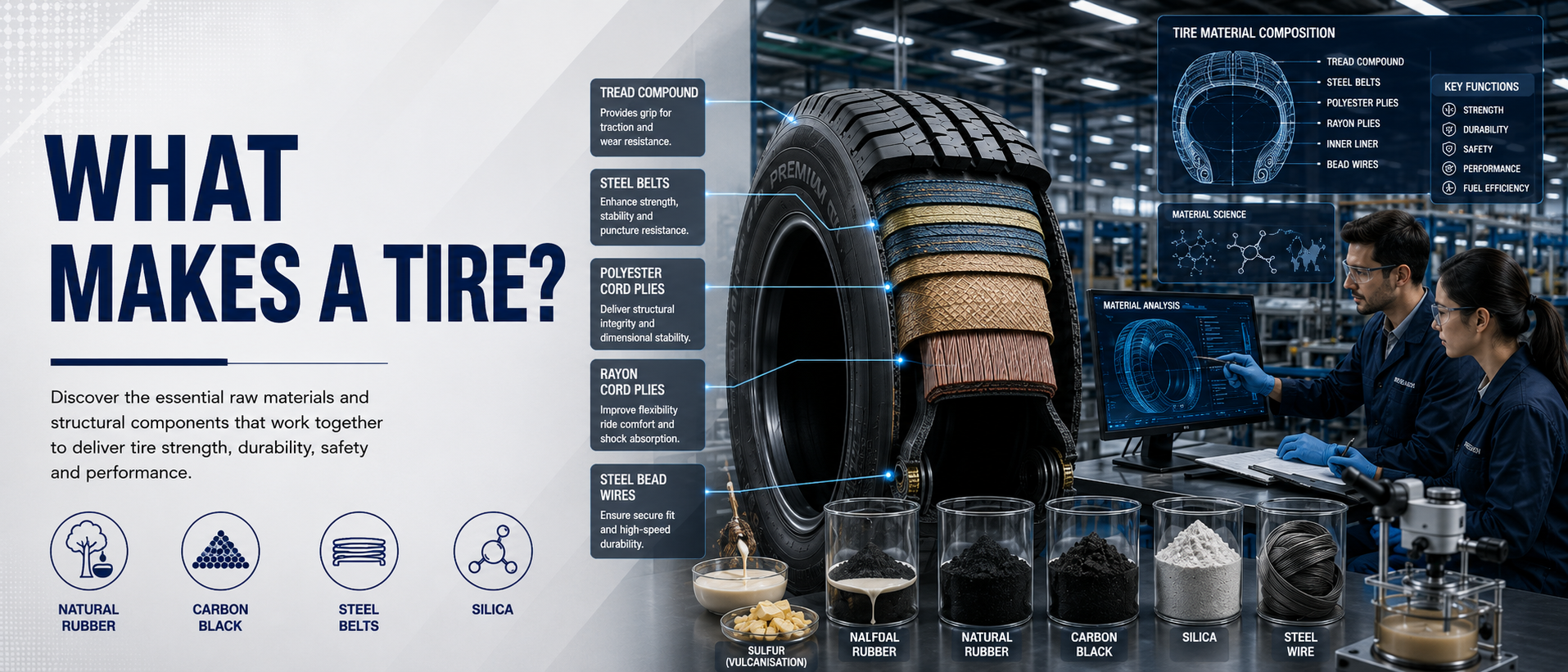 what makes a tire