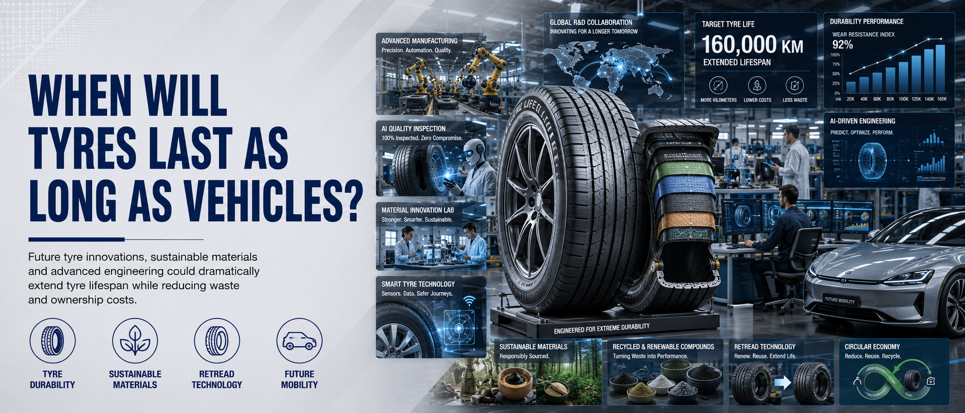 When will tires last as long as cehicles