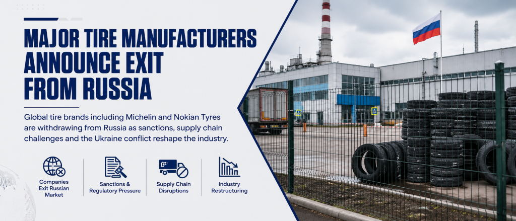 Major Tire Manufacturers Announce Withdrawal from Russia