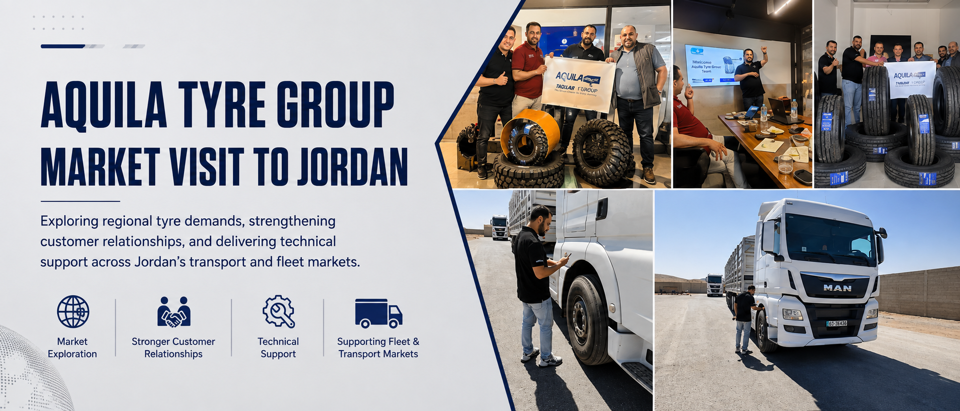 Aquila Tyre Group Market Visit to Jordan