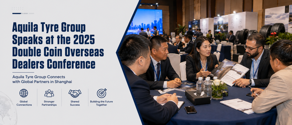 AQUILA Tyre Group speaks at the 2025 Double Coin Overseas Dealers Conference